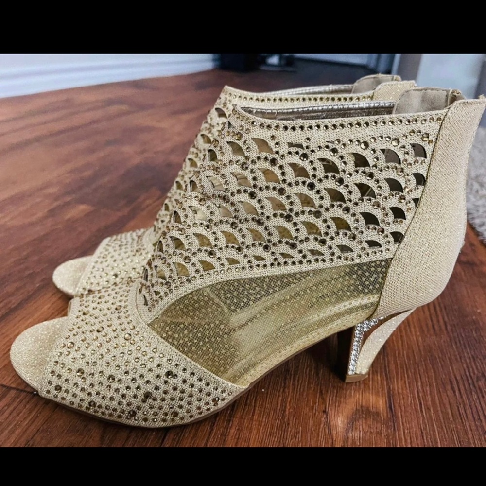 Rhinestone open toe